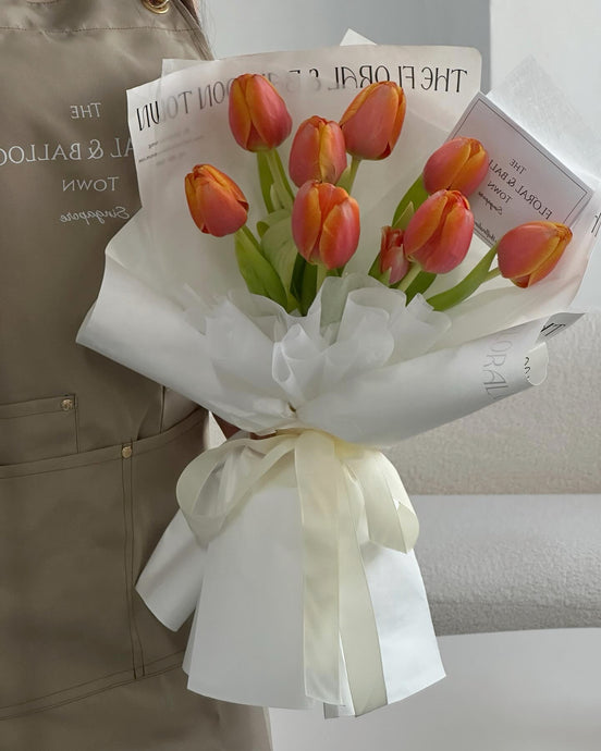 Fresh Holland Orange Tulips